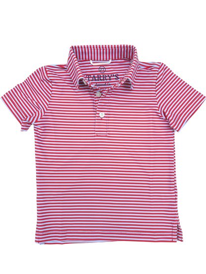 Performance Polo- Red & Blue
