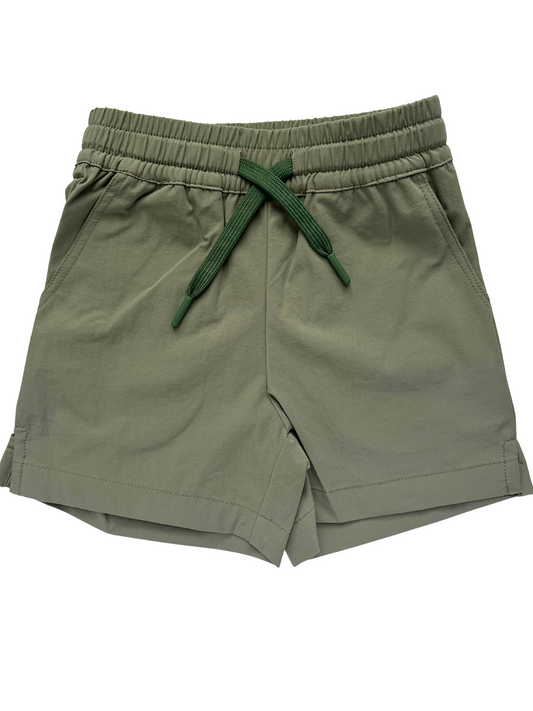 The Play Short- Tan/Olive