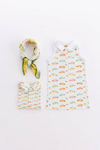 Girl's Polo Dress- Gone Fishin'
