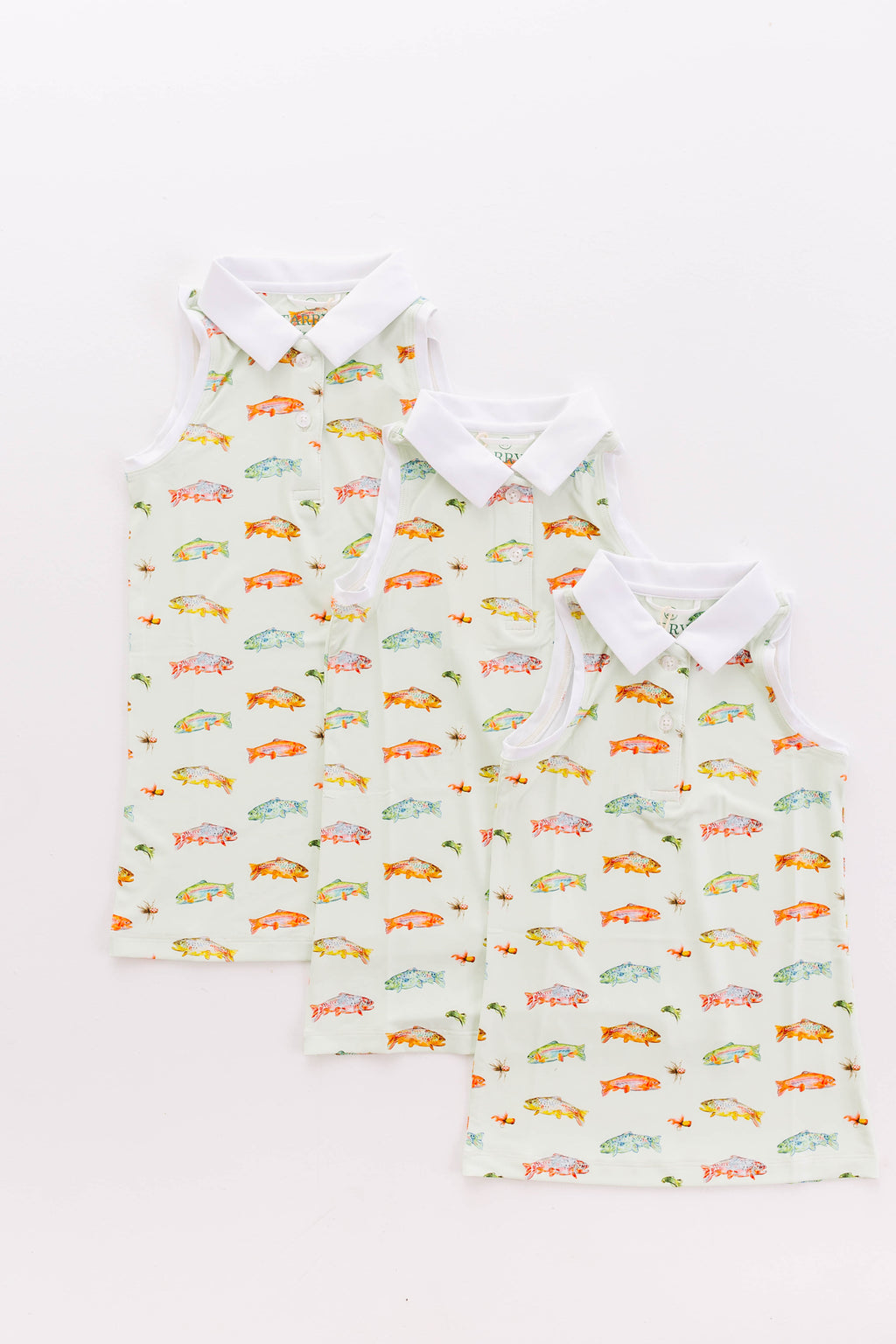 Girl's Polo Dress- Gone Fishin'