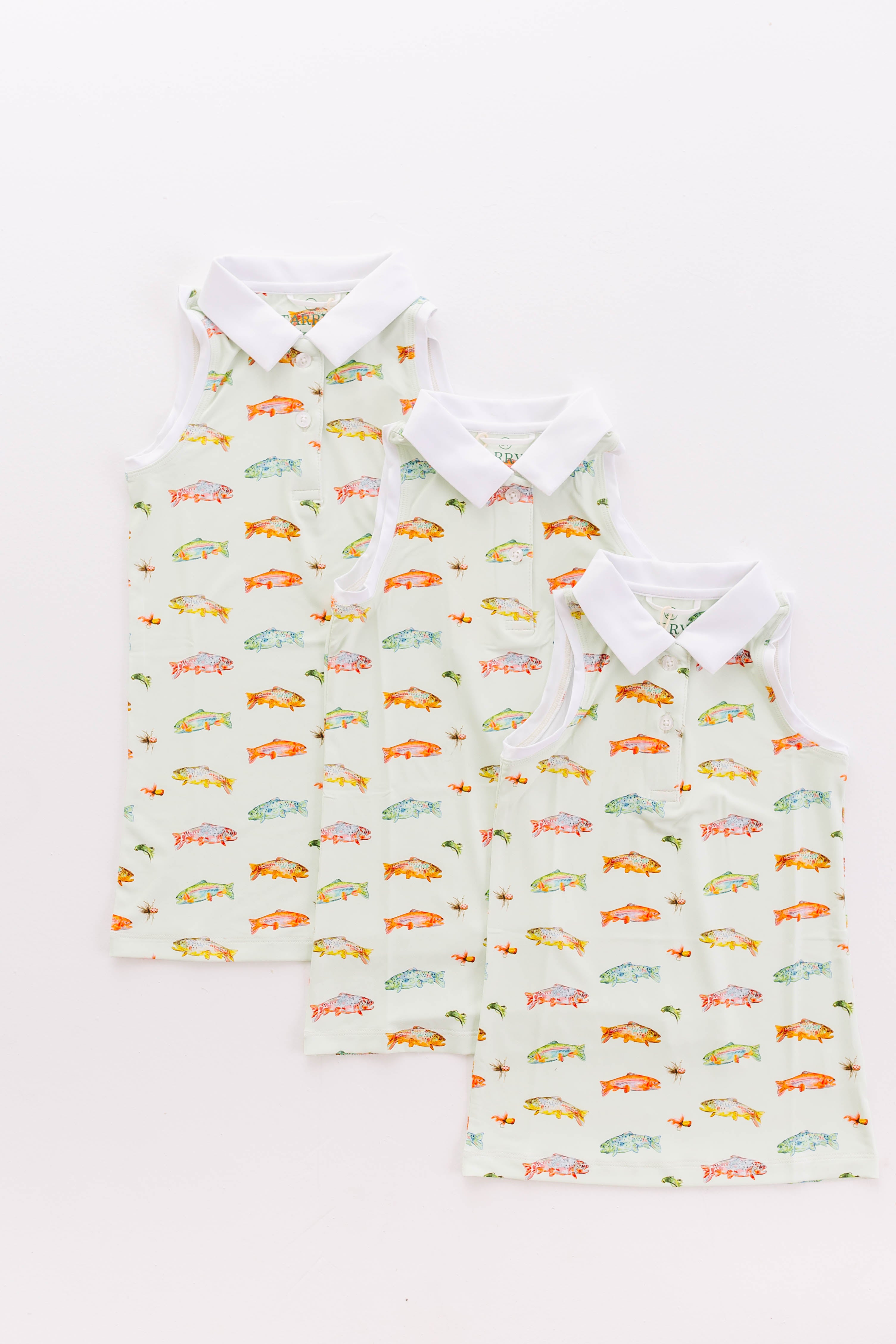 Girl's Polo Dress- Gone Fishin'