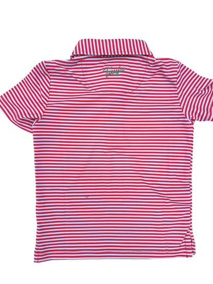 Performance Polo- Red & Blue