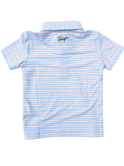 Performance Polo- Orange & Blue