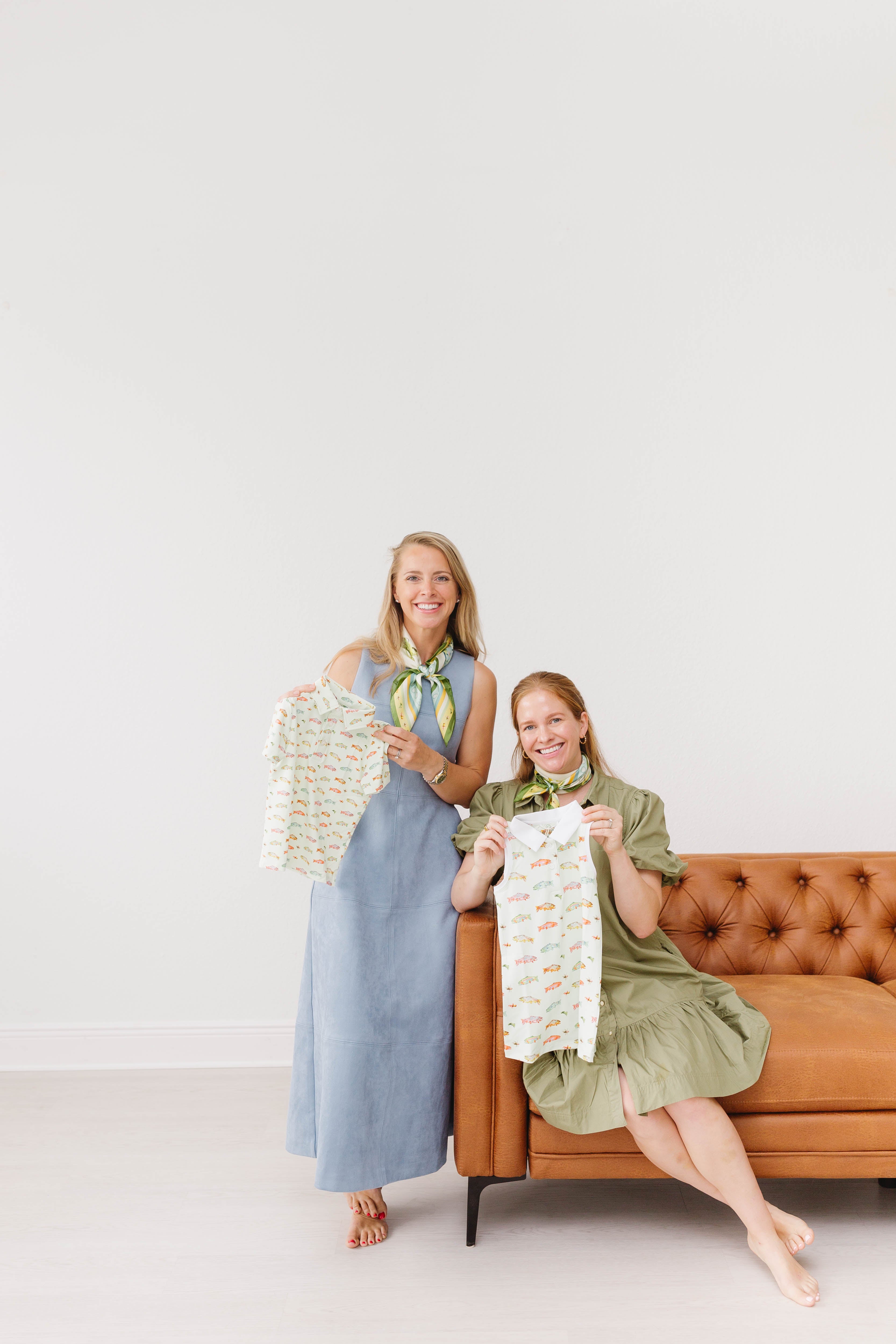 Girl's Polo Dress- Gone Fishin'