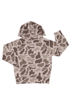 Camo boys hoodie on a white background